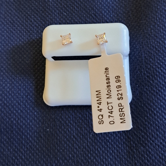 Moissanite Jewelry - Moissanite Stud Earrings